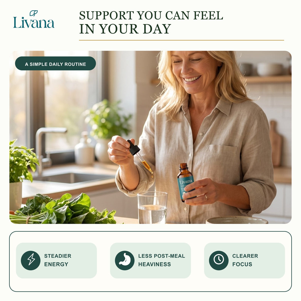 Livana lifestyle support for steadier energy and clearer focus