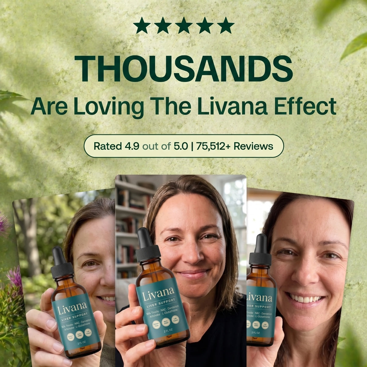 Thousands of five-star Livana customer reviews