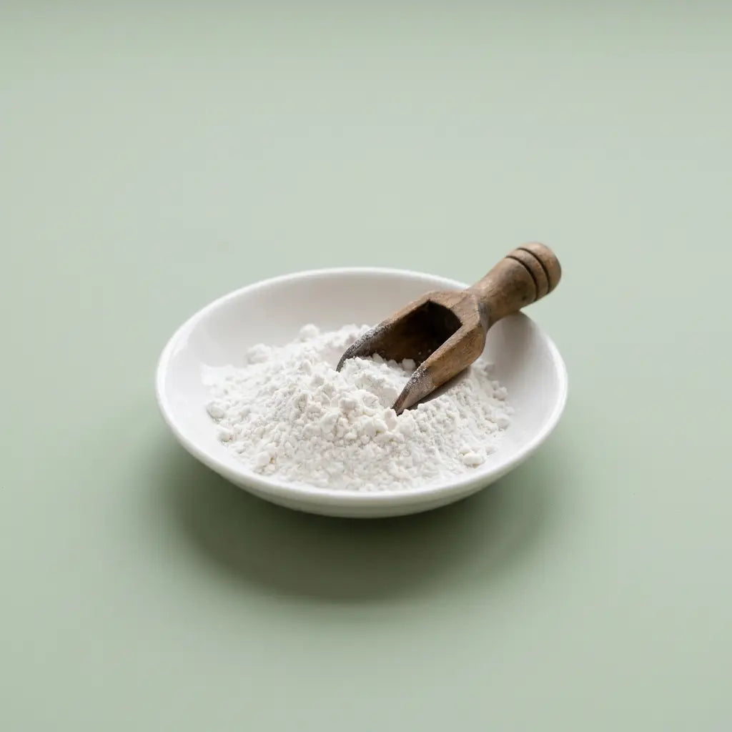 Choline powder in a small dish